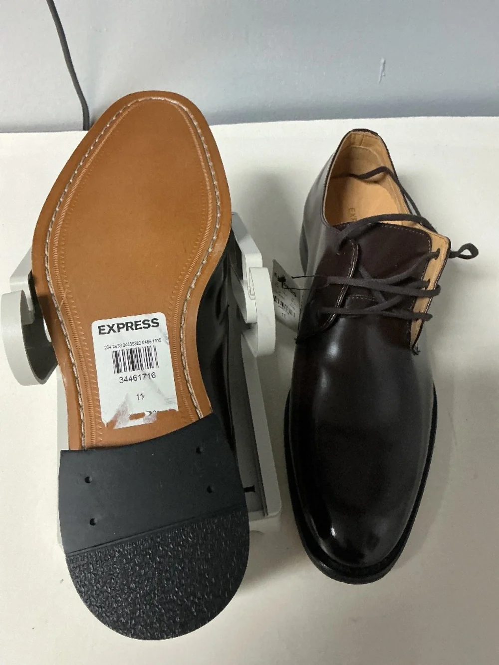 Express Burgundy Dress Shoes Size 11 Medium.